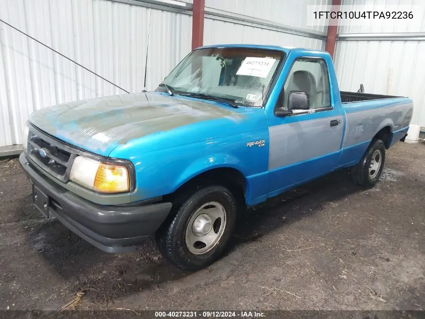 1996 Ford Ranger VIN: 1FTCR10U4TPA92236 Lot: 40273231