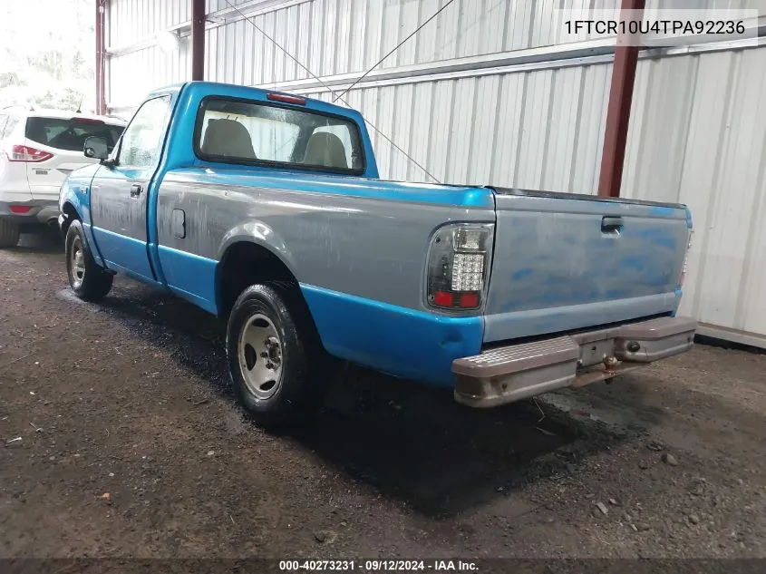 1996 Ford Ranger VIN: 1FTCR10U4TPA92236 Lot: 40273231