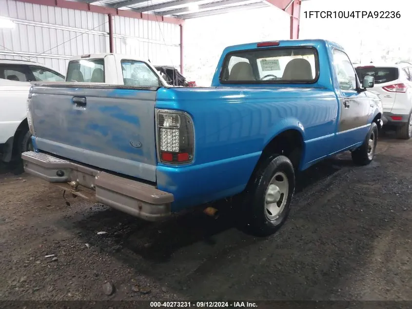 1996 Ford Ranger VIN: 1FTCR10U4TPA92236 Lot: 40273231