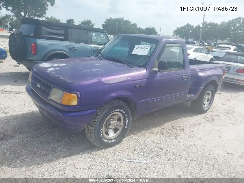 1996 Ford Ranger VIN: 1FTCR10U7TPA86723 Lot: 40289269