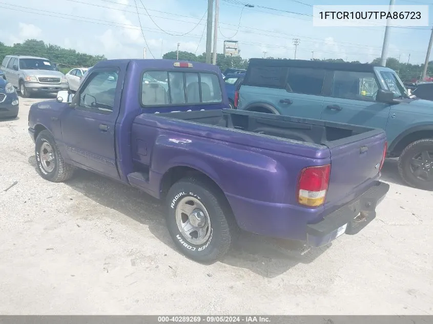 1996 Ford Ranger VIN: 1FTCR10U7TPA86723 Lot: 40289269