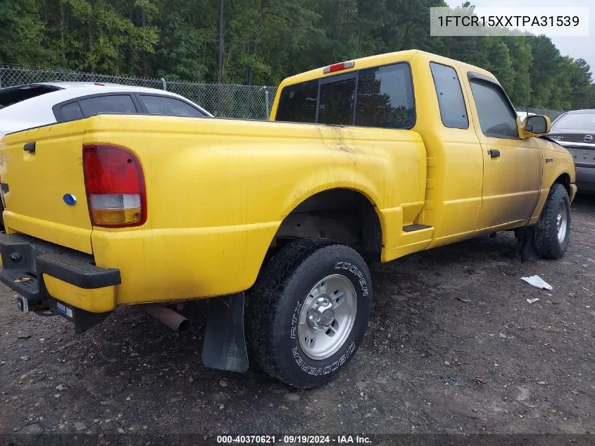 1996 Ford Ranger Super Cab VIN: 1FTCR15XXTPA31539 Lot: 40370621