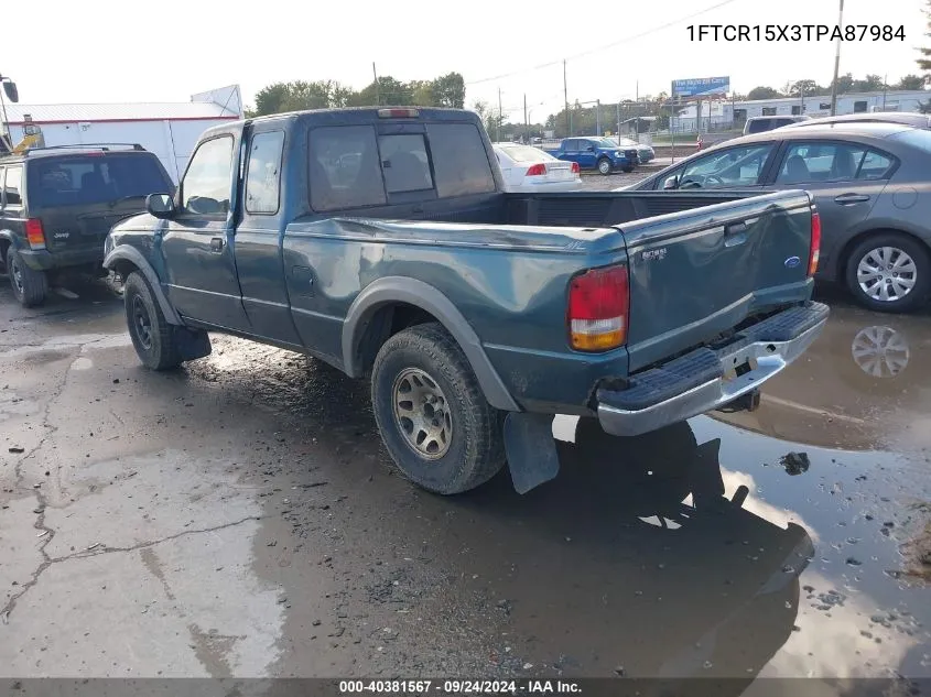 1996 Ford Ranger Super Cab VIN: 1FTCR15X3TPA87984 Lot: 40381567