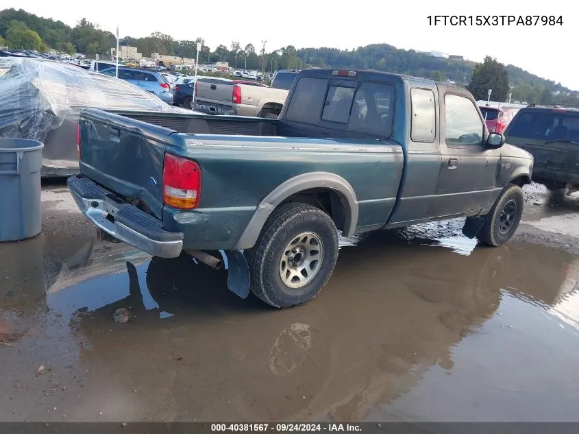 1996 Ford Ranger Super Cab VIN: 1FTCR15X3TPA87984 Lot: 40381567