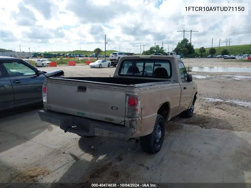 1996 Ford Ranger VIN: 1FTCR10A9TUD71150 Lot: 40474838