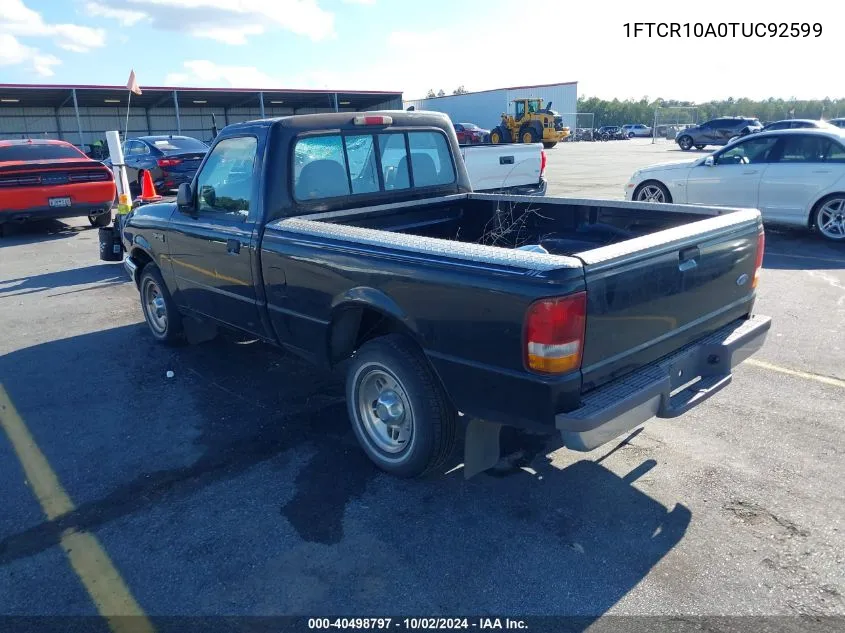 1996 Ford Ranger VIN: 1FTCR10A0TUC92599 Lot: 40498797