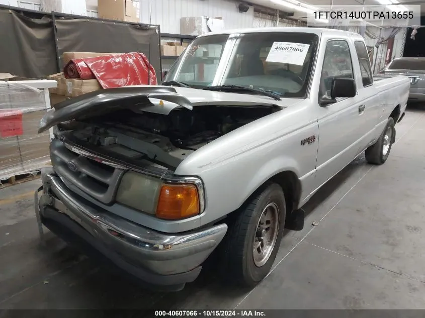 1996 Ford Ranger Super Cab VIN: 1FTCR14U0TPA13655 Lot: 40607066