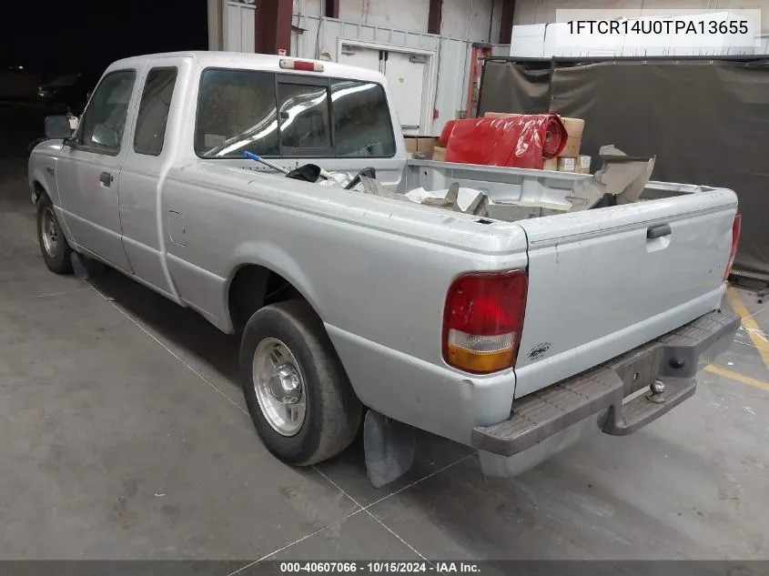 1996 Ford Ranger Super Cab VIN: 1FTCR14U0TPA13655 Lot: 40607066