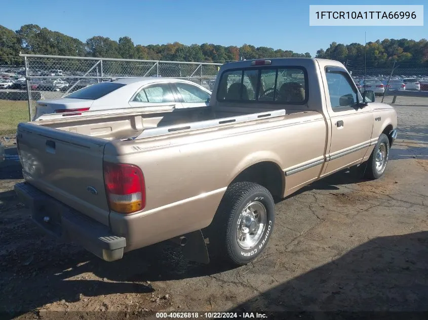 1996 Ford Ranger VIN: 1FTCR10A1TTA66996 Lot: 40626818