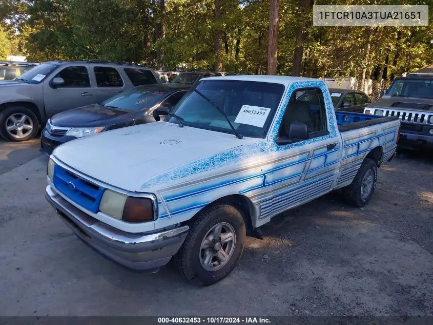 1996 Ford Ranger VIN: 1FTCR10A3TUA21651 Lot: 40632453