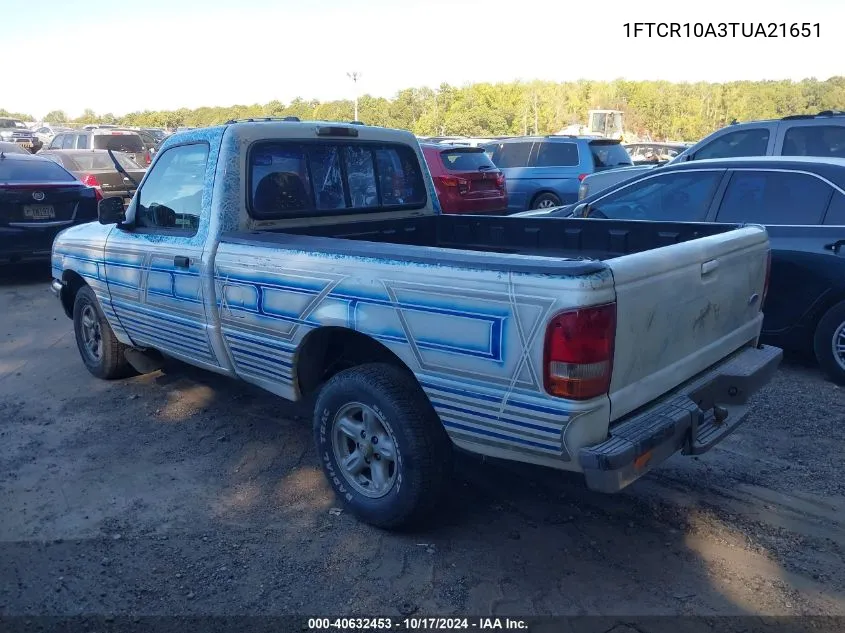 1996 Ford Ranger VIN: 1FTCR10A3TUA21651 Lot: 40632453