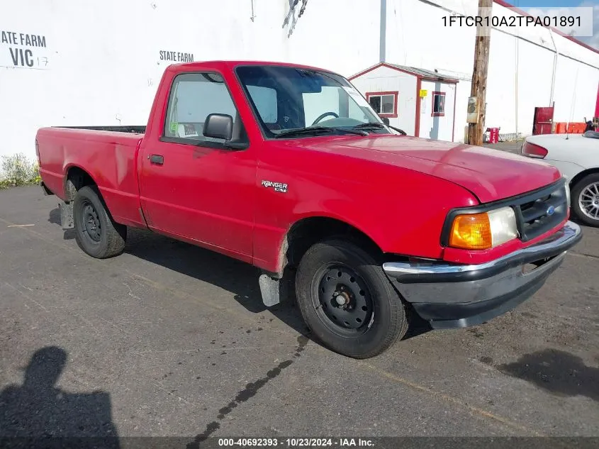 1996 Ford Ranger VIN: 1FTCR10A2TPA01891 Lot: 40692393