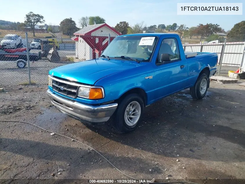 1996 Ford Ranger VIN: 1FTCR10A2TUA18143 Lot: 40692590