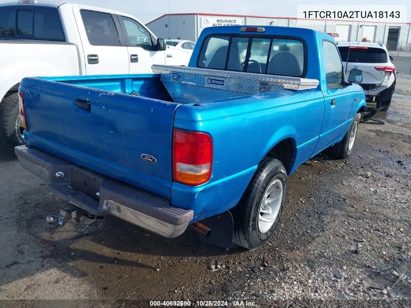 1996 Ford Ranger VIN: 1FTCR10A2TUA18143 Lot: 40692590