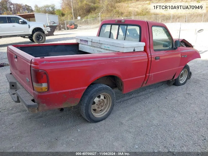 1996 Ford Ranger VIN: 1FTCR10A9TUA70949 Lot: 40705527