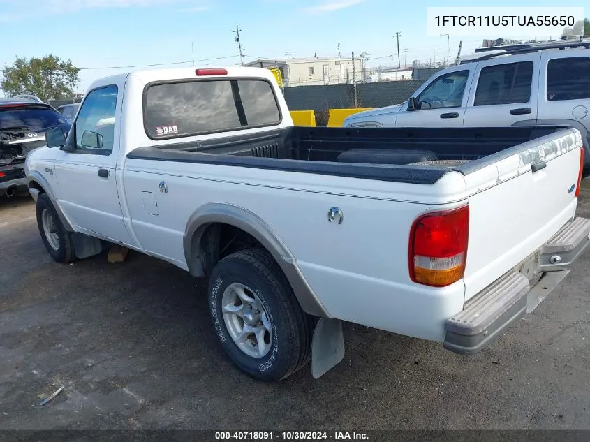 1996 Ford Ranger VIN: 1FTCR11U5TUA55650 Lot: 40718091