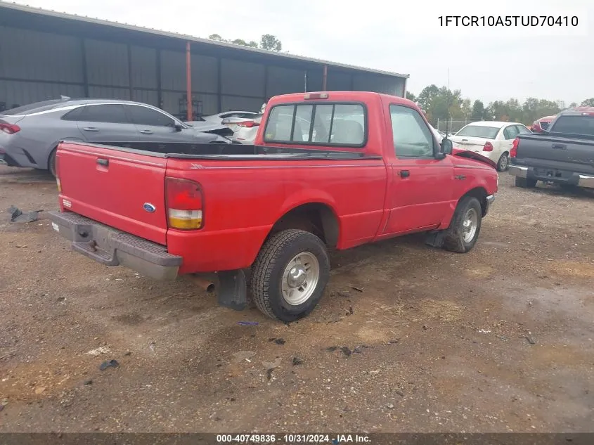 1996 Ford Ranger VIN: 1FTCR10A5TUD70410 Lot: 40749836