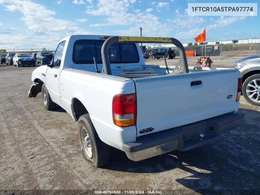 1996 Ford Ranger VIN: 1FTCR10A5TPA97774 Lot: 40762680