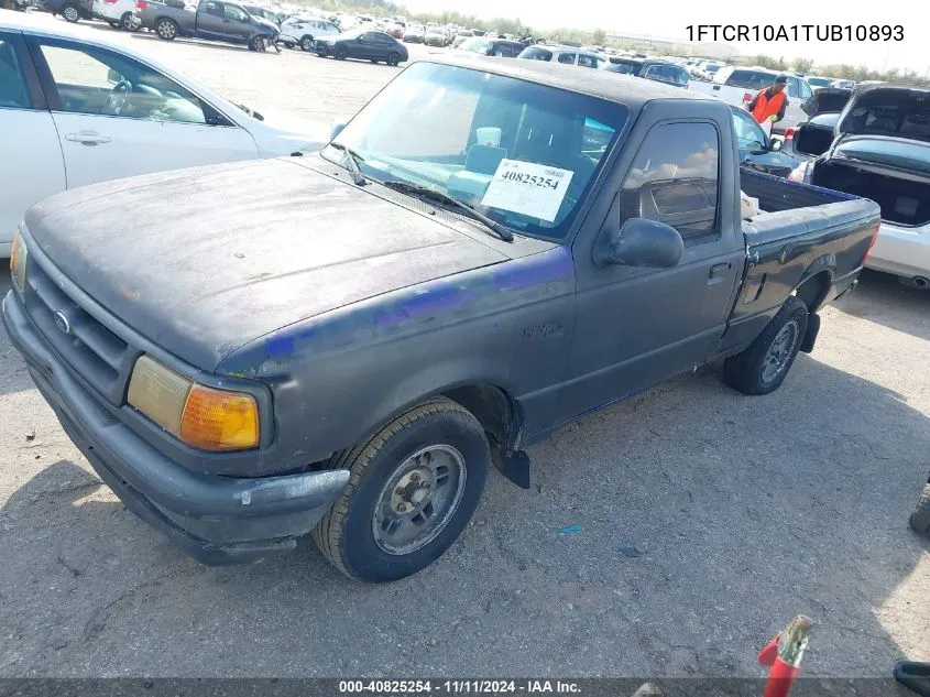 1996 Ford Ranger VIN: 1FTCR10A1TUB10893 Lot: 40825254