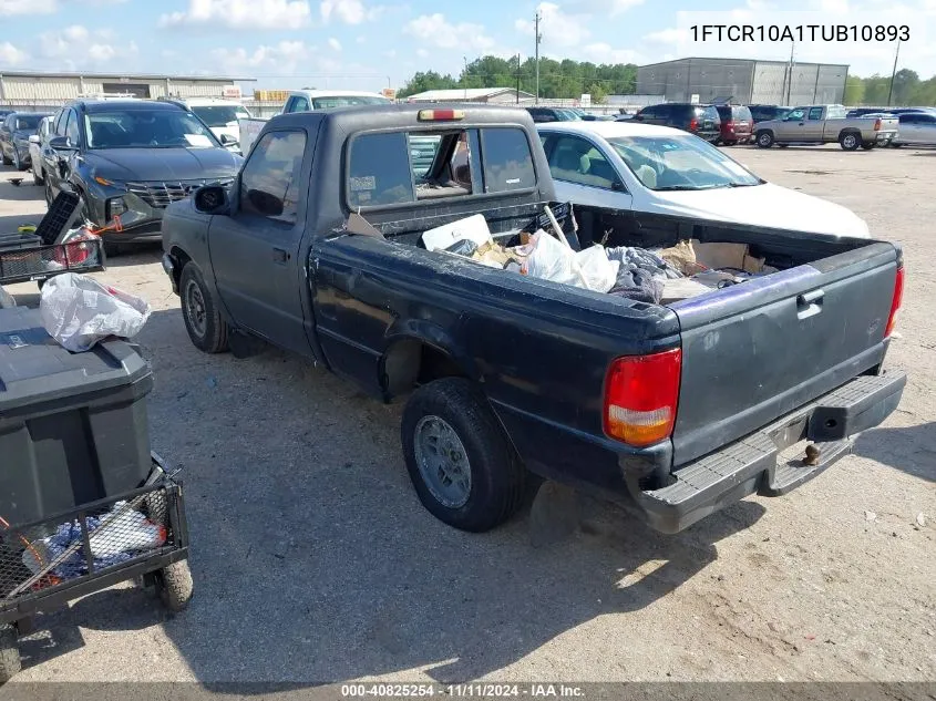 1996 Ford Ranger VIN: 1FTCR10A1TUB10893 Lot: 40825254