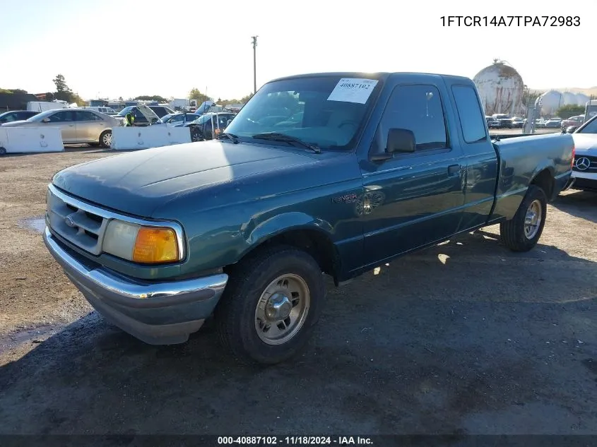 1996 Ford Ranger Super Cab VIN: 1FTCR14A7TPA72983 Lot: 40887102