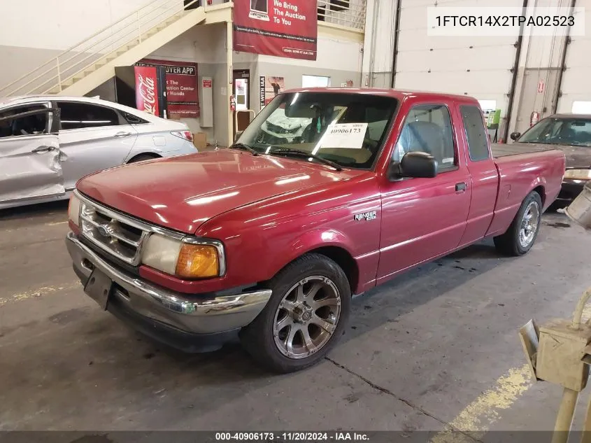 1996 Ford Ranger Super Cab VIN: 1FTCR14X2TPA02523 Lot: 40906173