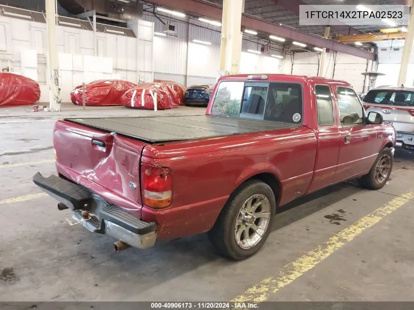 1996 Ford Ranger Super Cab VIN: 1FTCR14X2TPA02523 Lot: 40906173