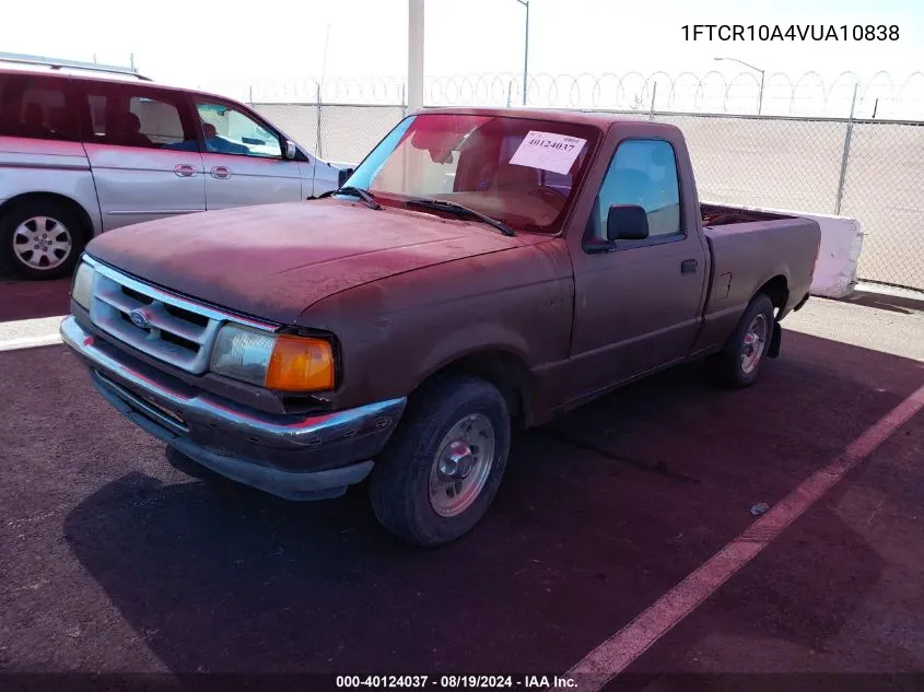 1997 Ford Ranger Splash/Xl/Xlt VIN: 1FTCR10A4VUA10838 Lot: 40124037