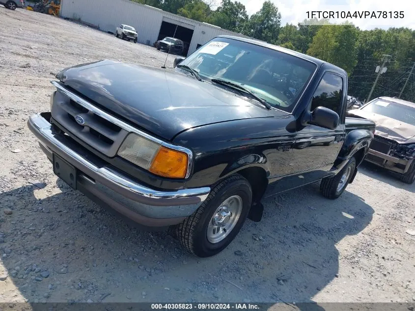 1997 Ford Ranger Splash/Xl/Xlt VIN: 1FTCR10A4VPA78135 Lot: 40305823