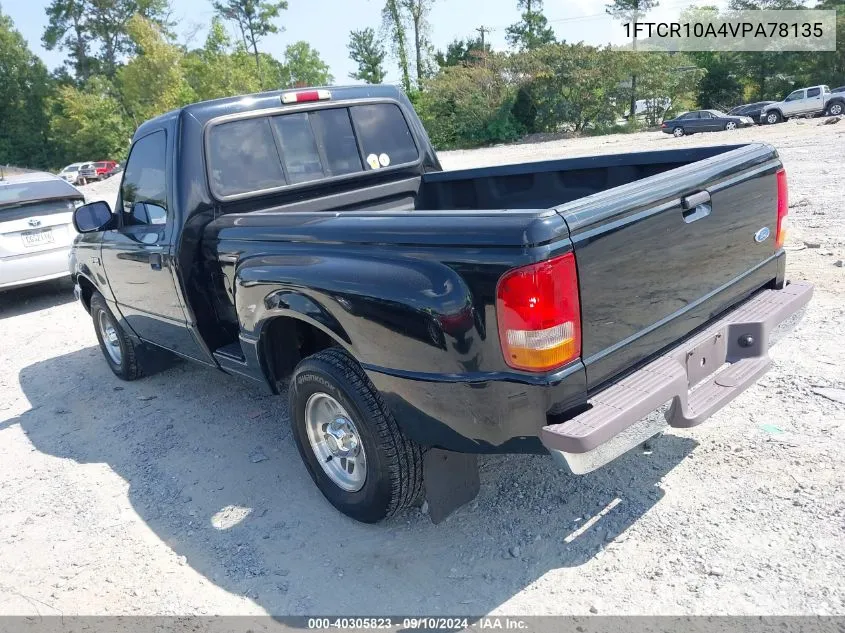 1997 Ford Ranger Splash/Xl/Xlt VIN: 1FTCR10A4VPA78135 Lot: 40305823