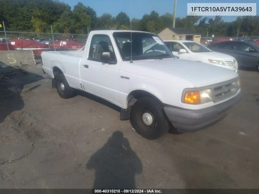 1997 Ford Ranger Splash/Xl/Xlt VIN: 1FTCR10A5VTA39643 Lot: 40310210