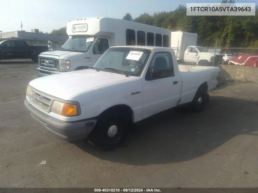 1997 Ford Ranger Splash/Xl/Xlt VIN: 1FTCR10A5VTA39643 Lot: 40310210