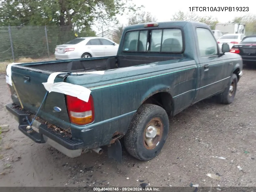 1997 Ford Ranger Splash/Xl/Xlt VIN: 1FTCR10A3VPB19323 Lot: 40400745