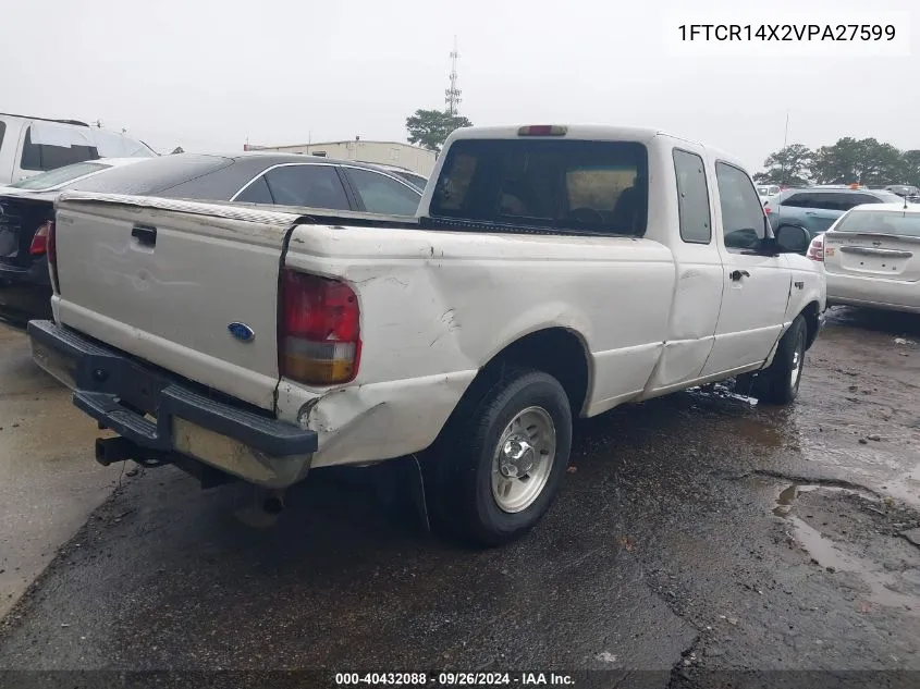 1997 Ford Ranger Splash/Xlt VIN: 1FTCR14X2VPA27599 Lot: 40432088