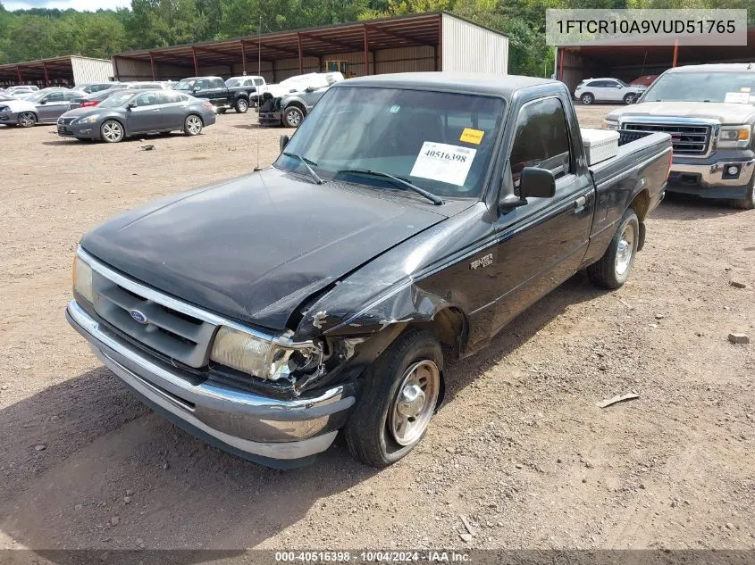 1997 Ford Ranger Splash/Xl/Xlt VIN: 1FTCR10A9VUD51765 Lot: 40516398