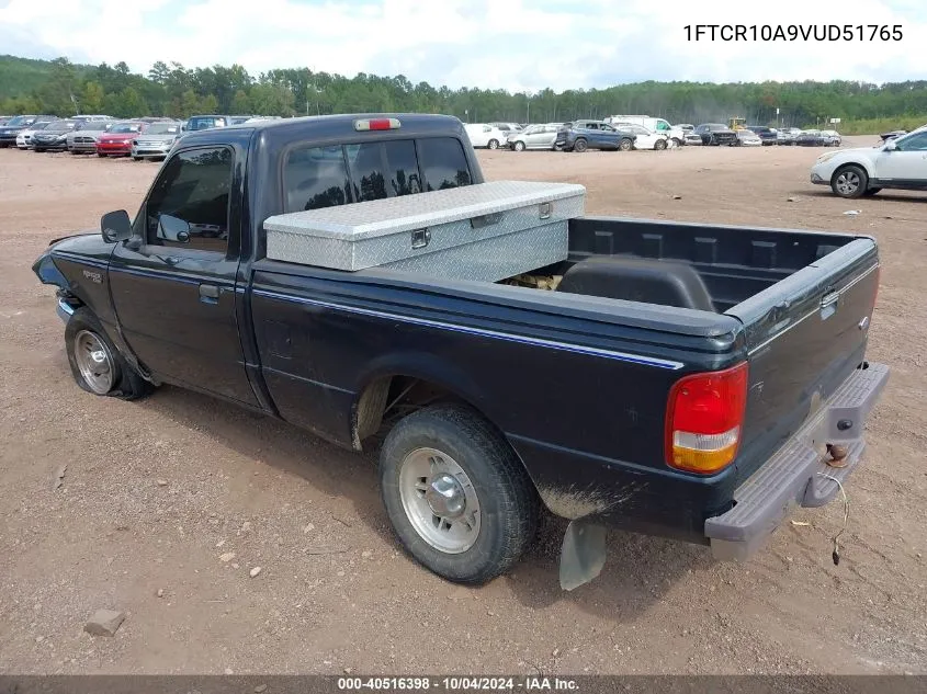 1997 Ford Ranger Splash/Xl/Xlt VIN: 1FTCR10A9VUD51765 Lot: 40516398