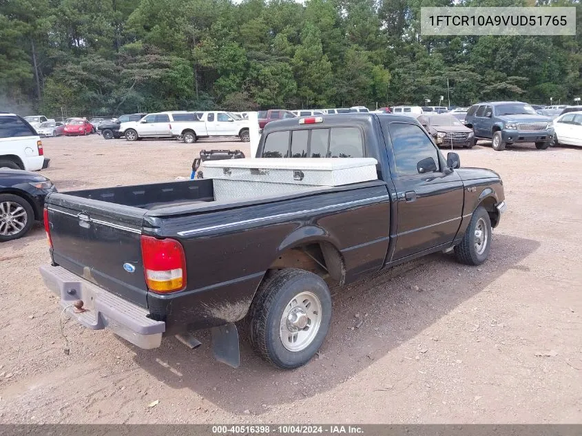 1997 Ford Ranger Splash/Xl/Xlt VIN: 1FTCR10A9VUD51765 Lot: 40516398