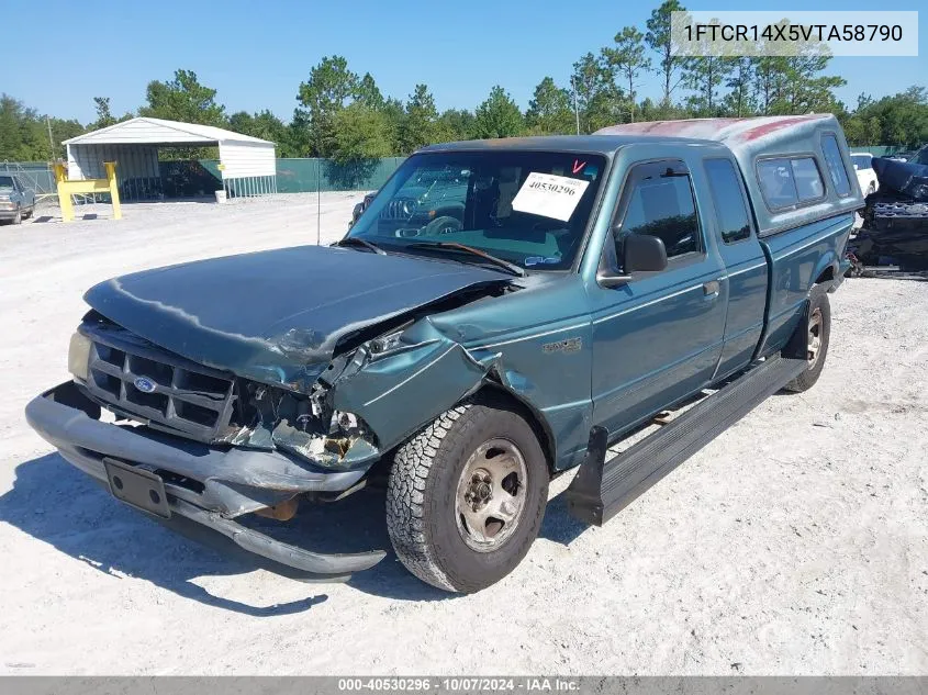 1997 Ford Ranger Super Cab VIN: 1FTCR14X5VTA58790 Lot: 40530296