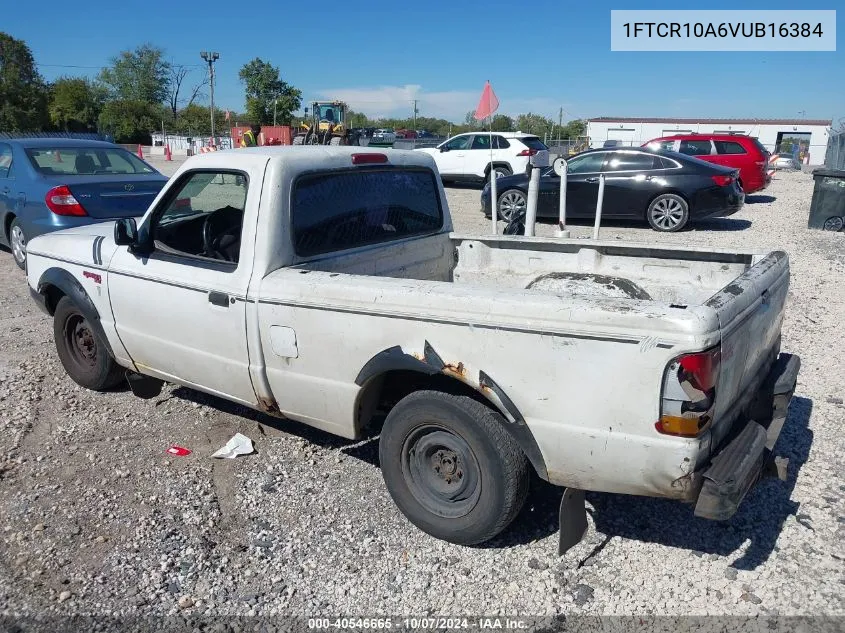 1997 Ford Ranger Splash/Xl/Xlt VIN: 1FTCR10A6VUB16384 Lot: 40546665