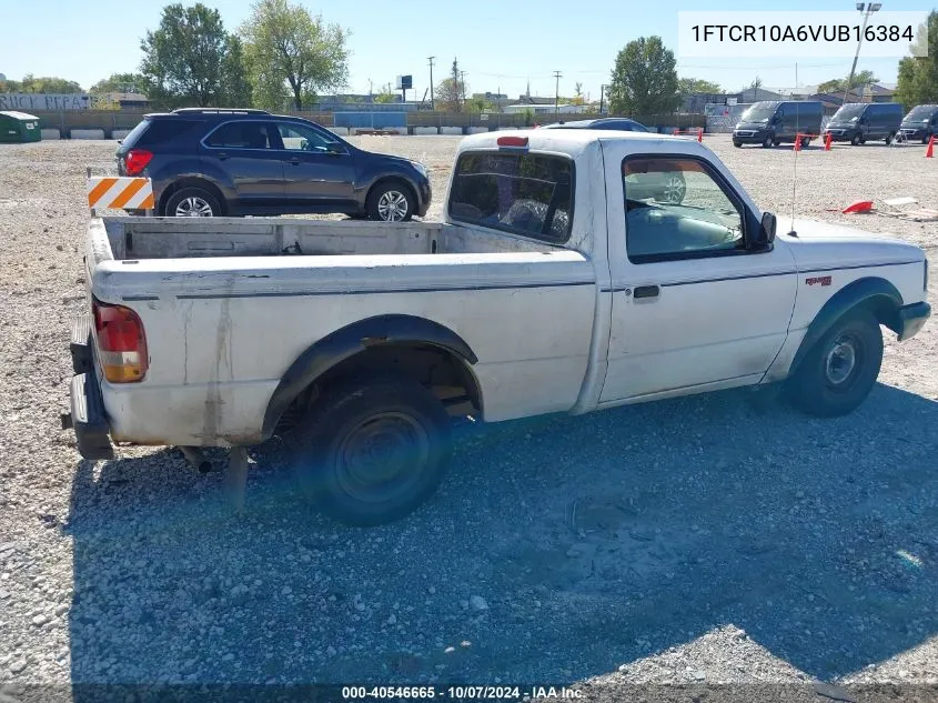 1997 Ford Ranger Splash/Xl/Xlt VIN: 1FTCR10A6VUB16384 Lot: 40546665