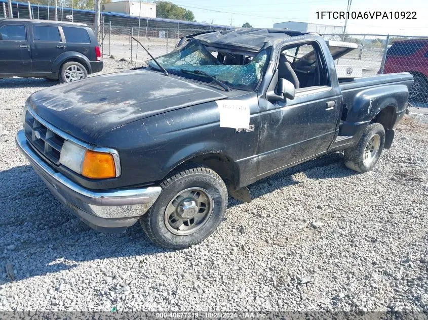 1997 Ford Ranger Splash/Xl/Xlt VIN: 1FTCR10A6VPA10922 Lot: 40677319