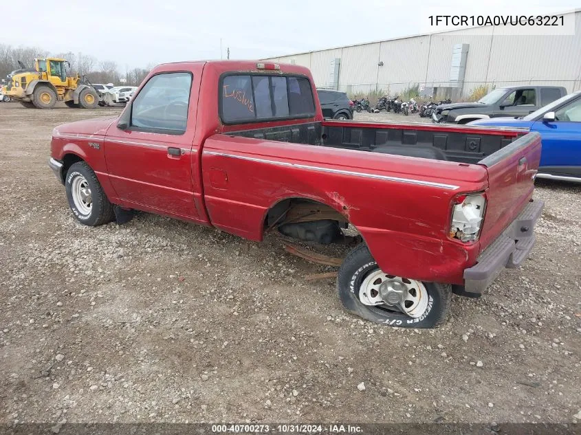 1997 Ford Ranger Splash/Xl/Xlt VIN: 1FTCR10A0VUC63221 Lot: 40700273