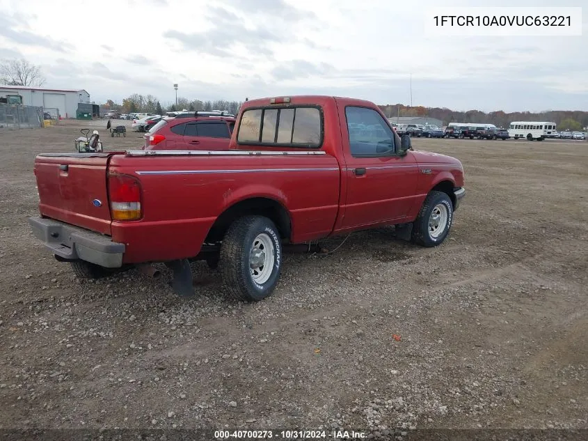 1997 Ford Ranger Splash/Xl/Xlt VIN: 1FTCR10A0VUC63221 Lot: 40700273