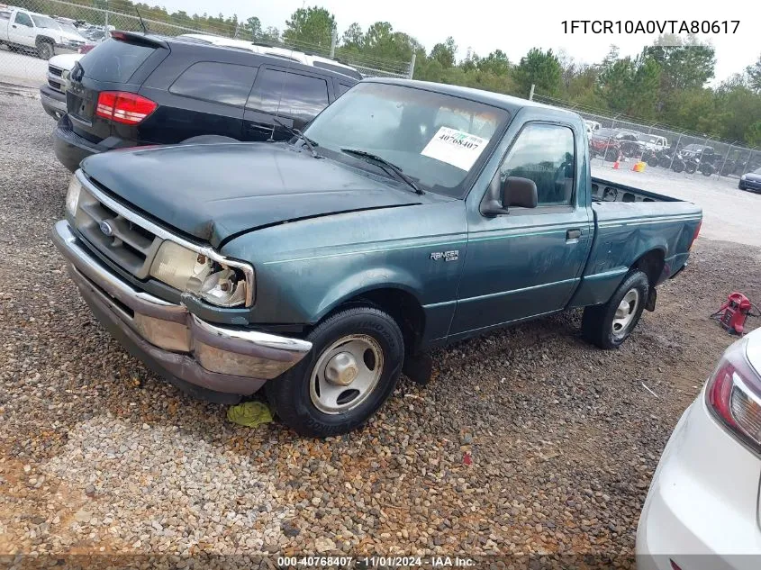 1997 Ford Ranger Splash/Xl/Xlt VIN: 1FTCR10A0VTA80617 Lot: 40768407