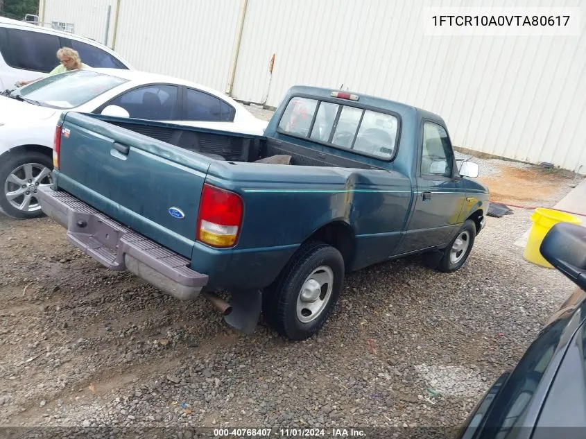 1997 Ford Ranger Splash/Xl/Xlt VIN: 1FTCR10A0VTA80617 Lot: 40768407