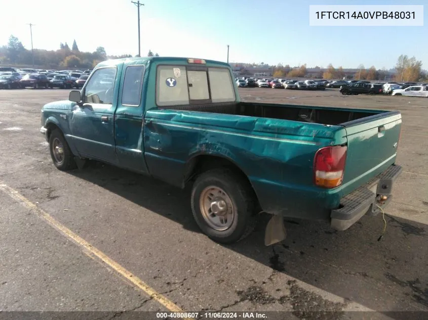 1997 Ford Ranger Xl/Xlt VIN: 1FTCR14A0VPB48031 Lot: 40808607