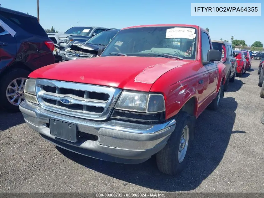 1998 Ford Ranger Splash/Xl/Xlt VIN: 1FTYR10C2WPA64355 Lot: 39368732