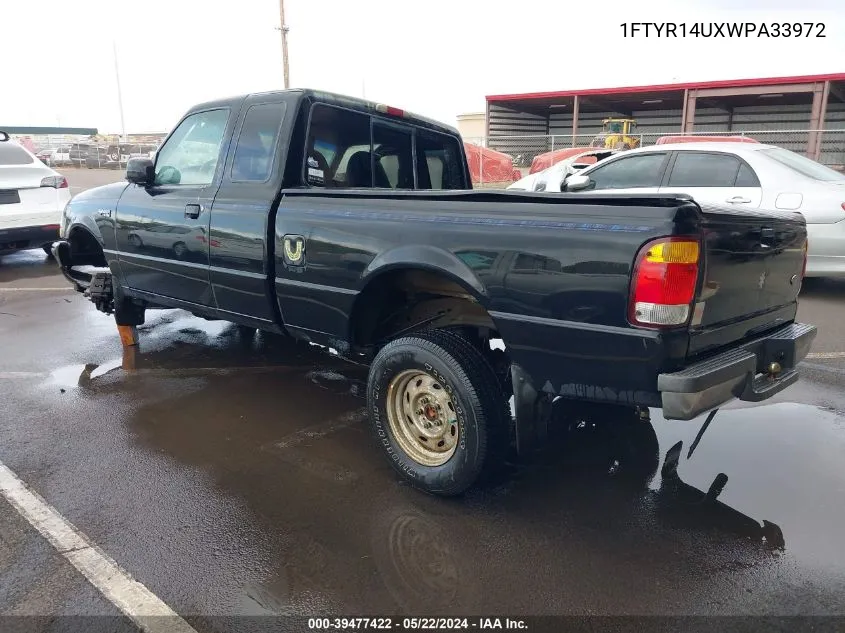 1998 Ford Ranger Splash/Xl/Xlt VIN: 1FTYR14UXWPA33972 Lot: 39477422