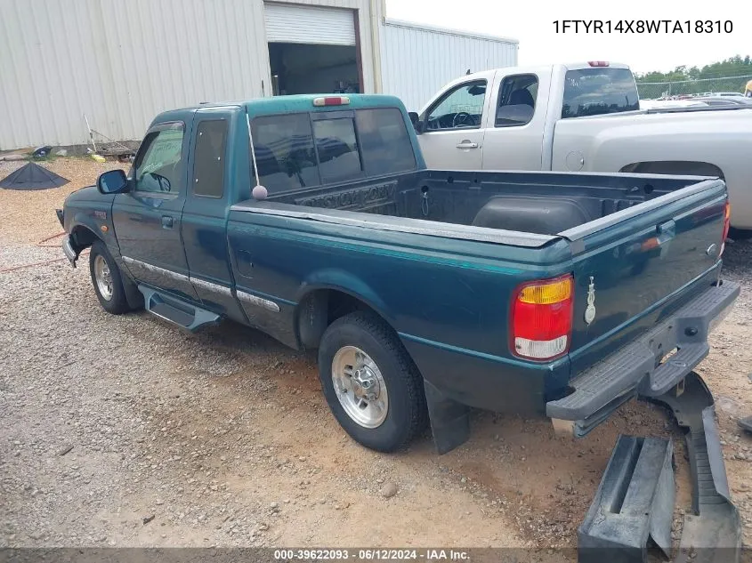 1998 Ford Ranger Splash/Xl/Xlt VIN: 1FTYR14X8WTA18310 Lot: 39622093