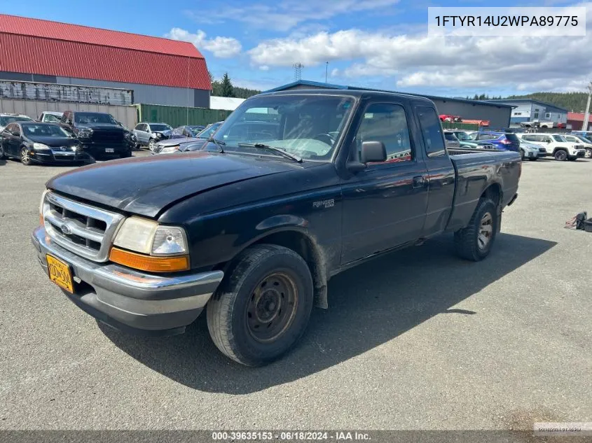 1998 Ford Ranger Splash/Xl/Xlt VIN: 1FTYR14U2WPA89775 Lot: 39635153